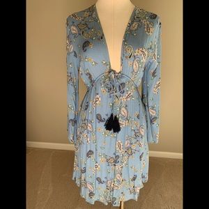 NWT Fraiche By J Dress/Medium/Emy Sky Color